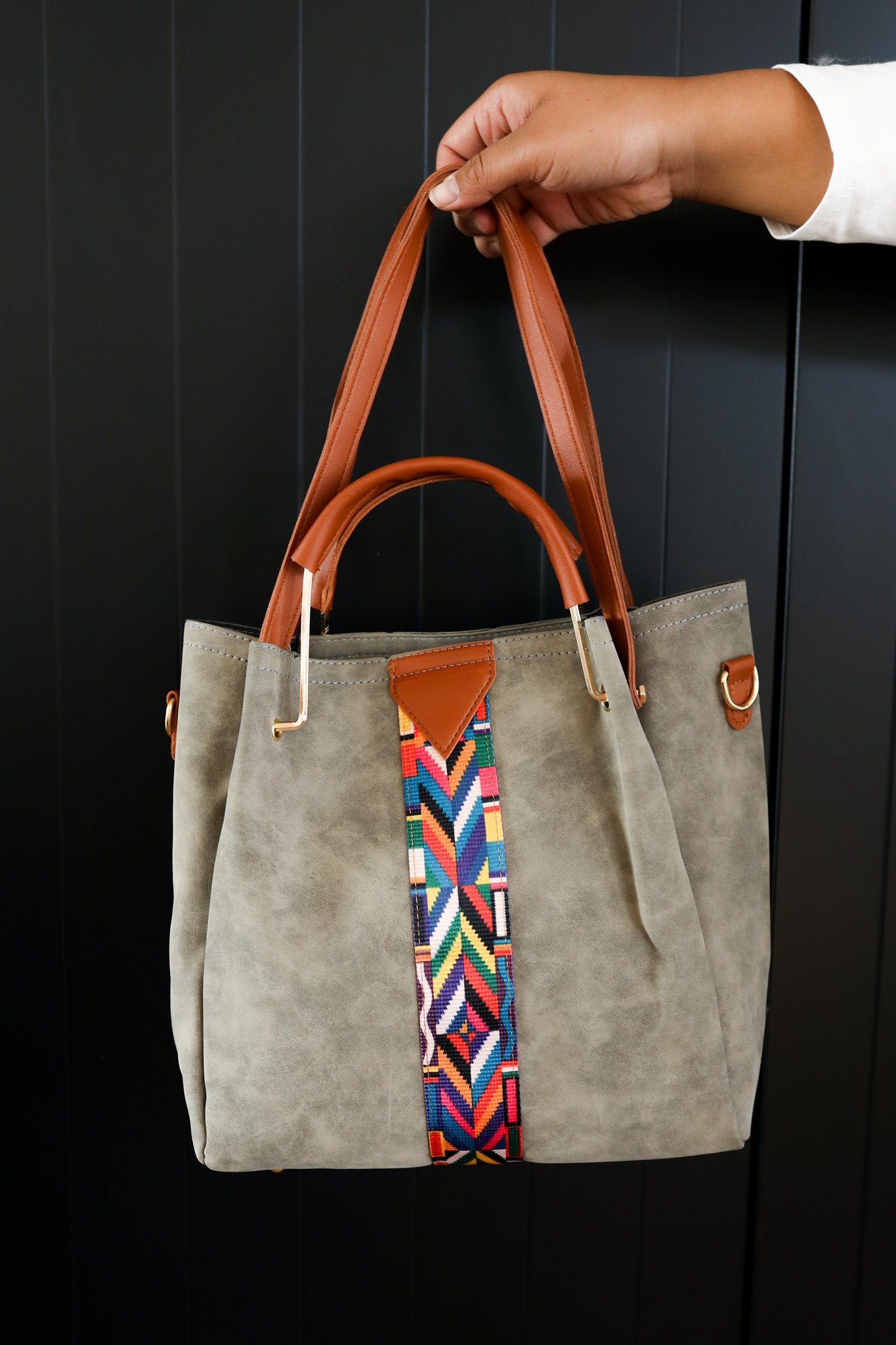City Chic Tote Bag in Gray