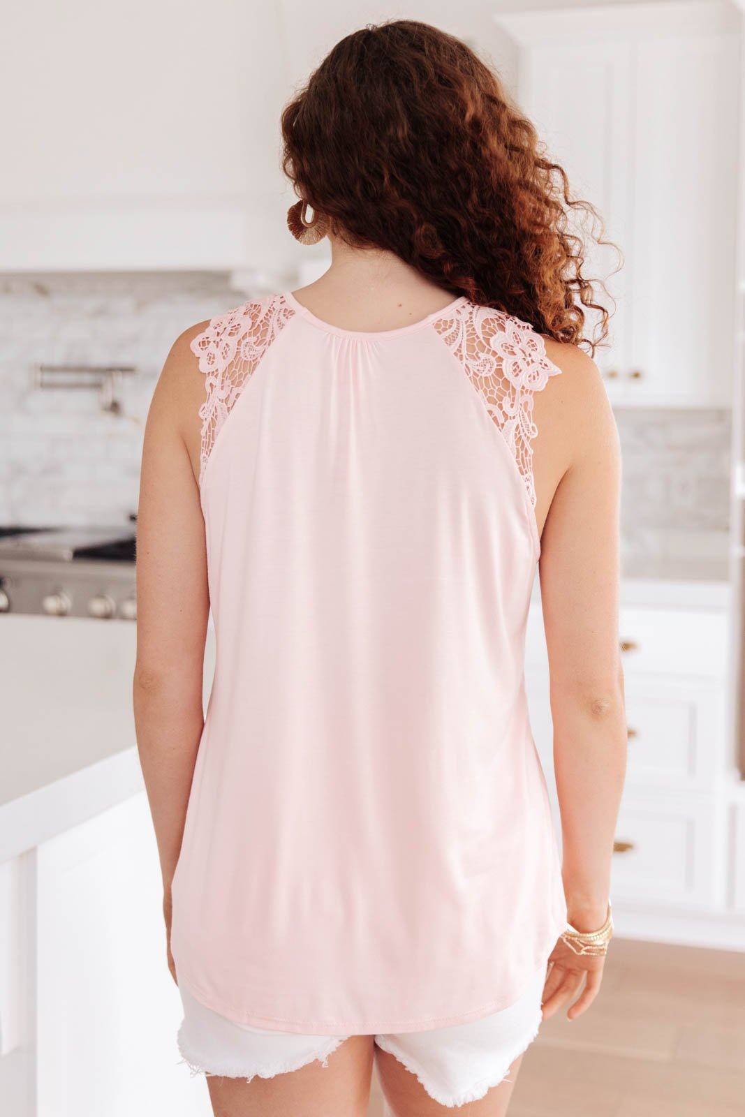 A Little Goes A Long Way Top In Blush