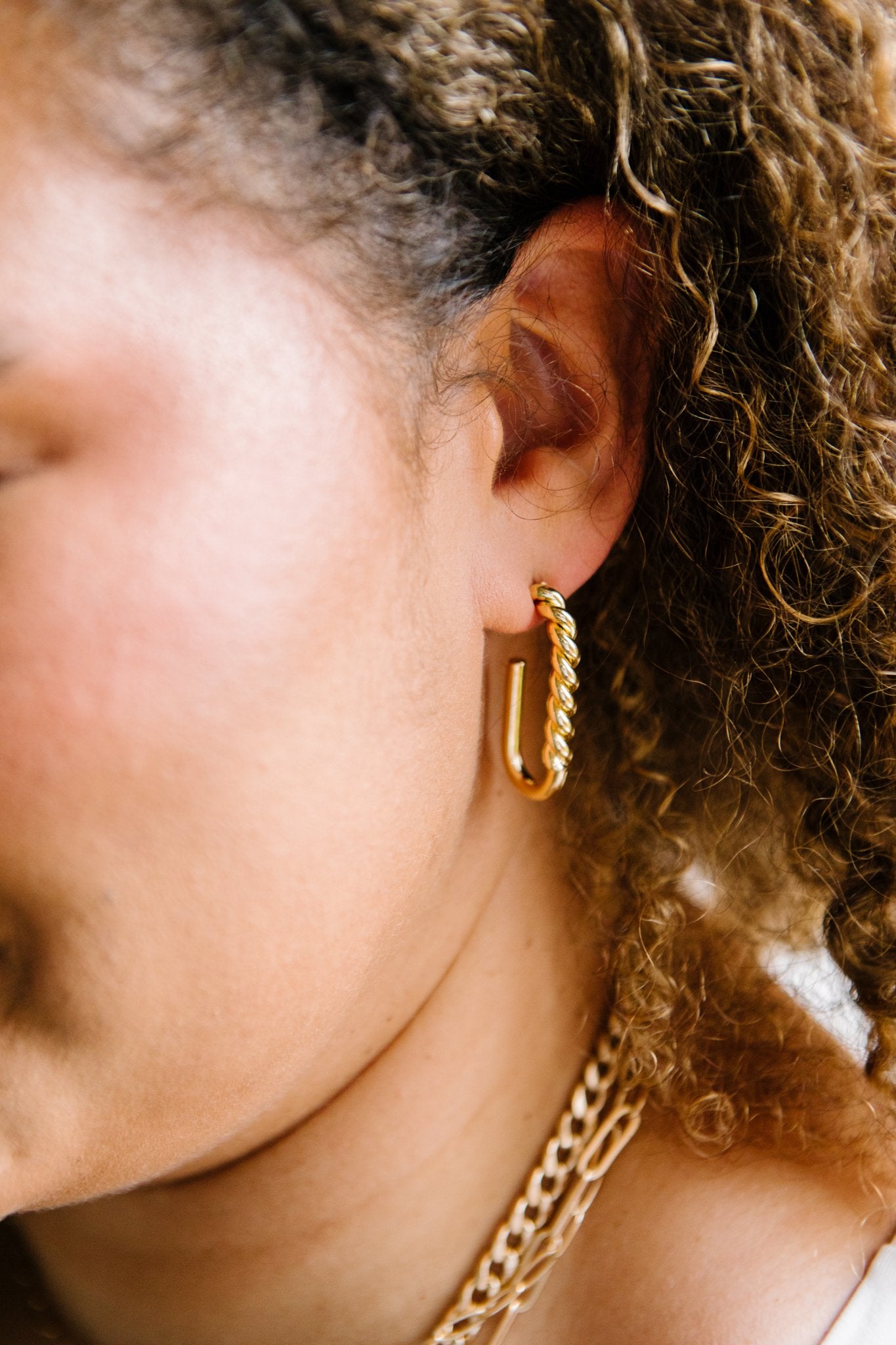 All About U Earrings in Gold