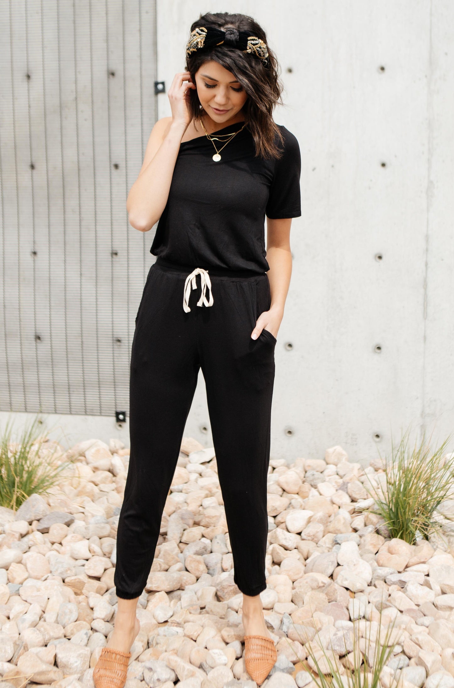 Arm And A Leg Jumpsuit In Black