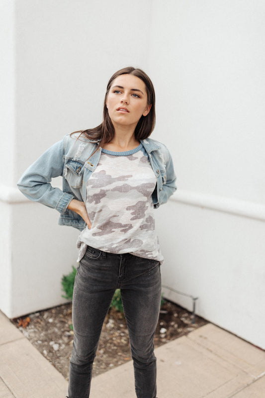 Camouflage Blues Top