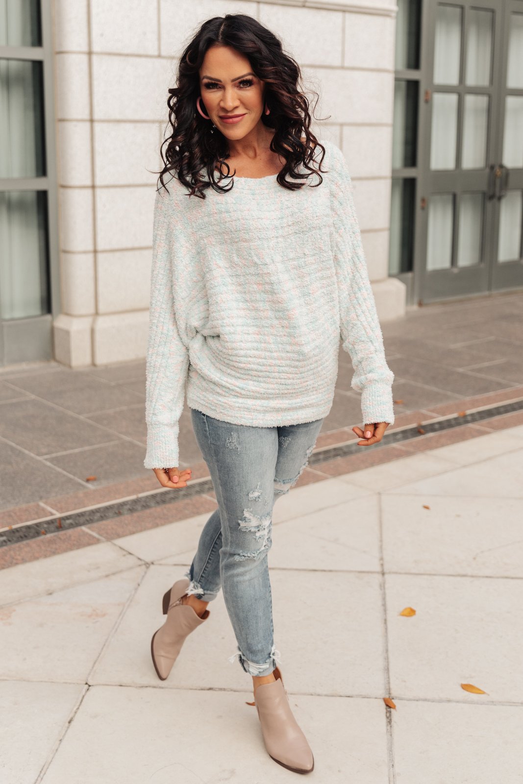 Cotton Candy Dream Sweater in Pink/Blue