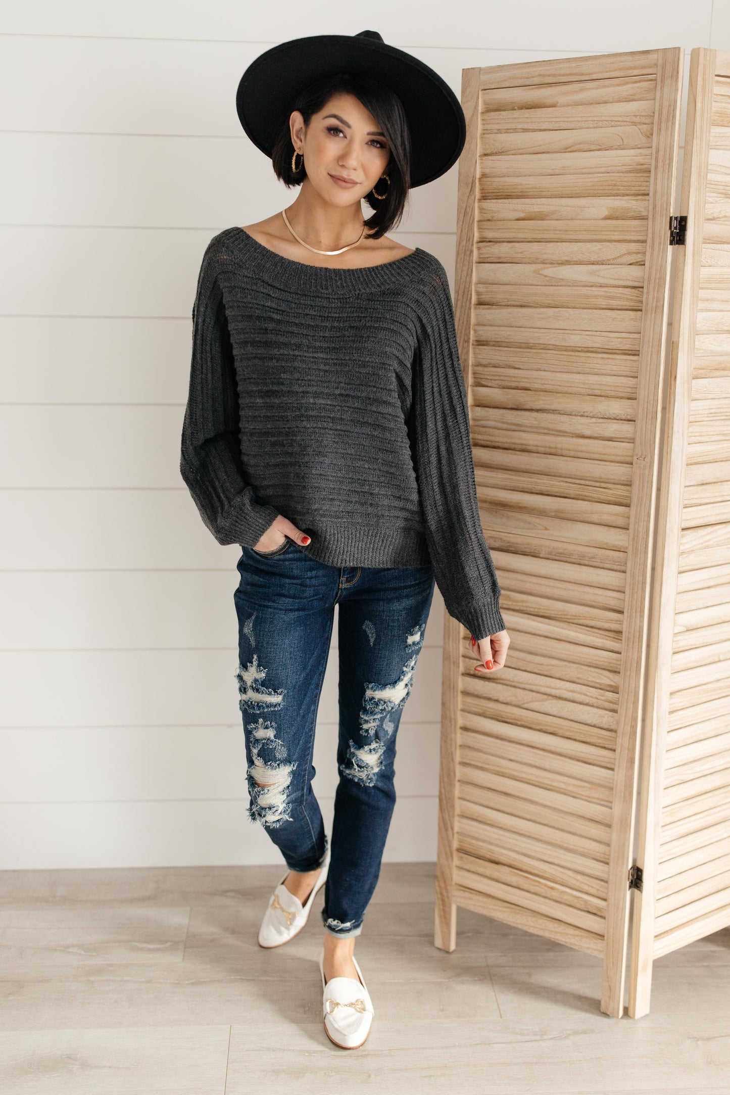 Cozy and Chic Dressed in Charcoal