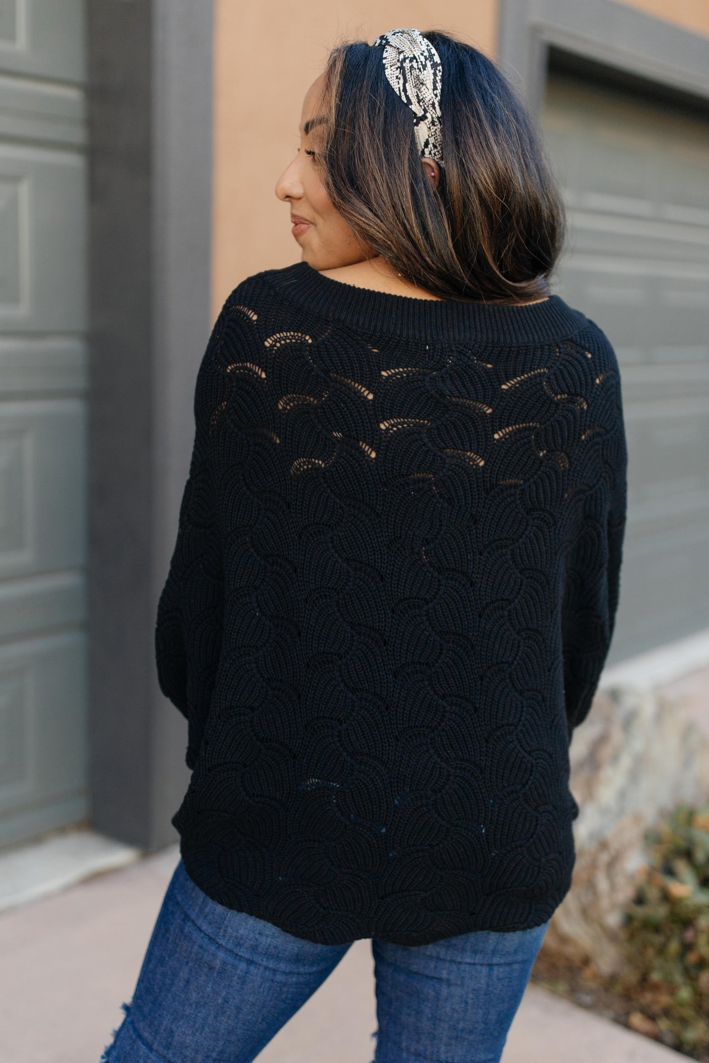 Designed For Details Sweater in Black