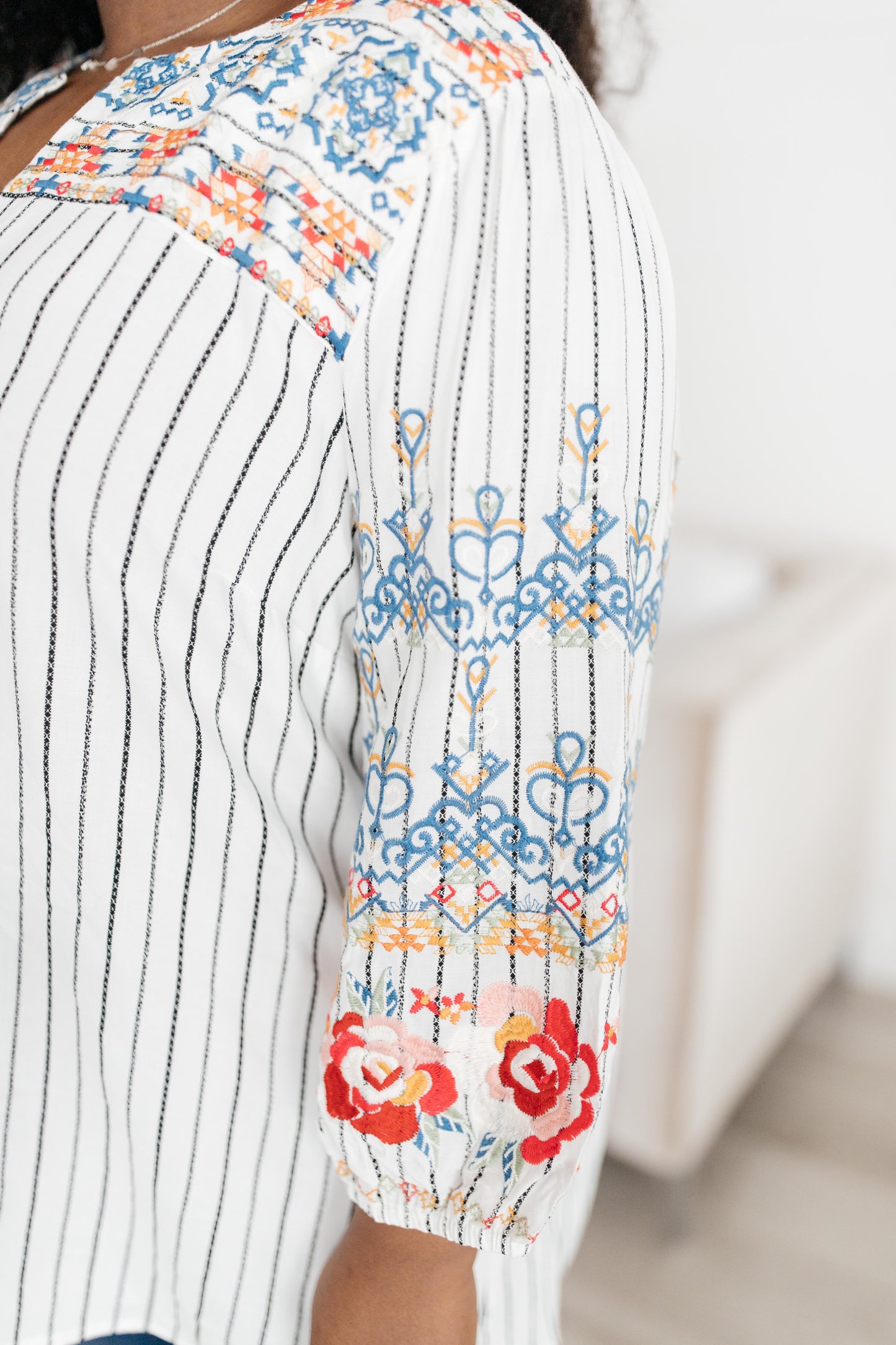 Exquisite Embroidery Blouse