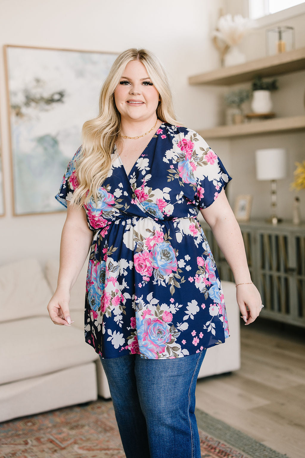 Hello Hummingbird Floral Top