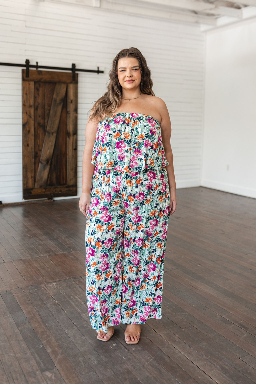 Life of the Party Floral Jumpsuit in Green