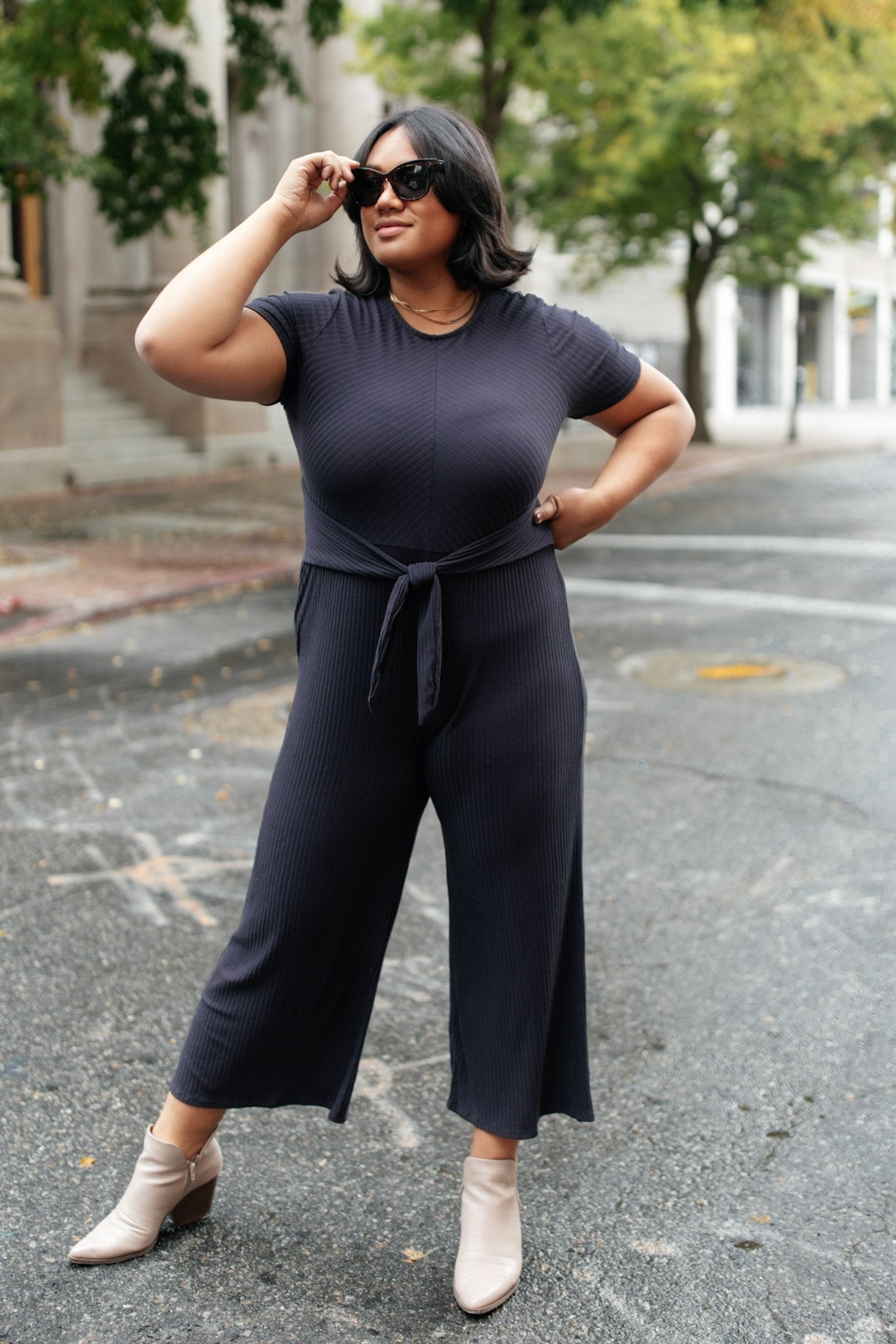 Nora Jumpsuit in Charcoal