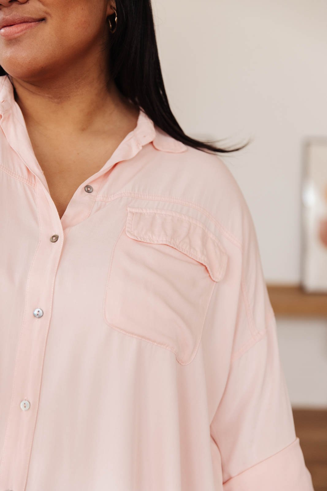 Riverside Button Up in Pink