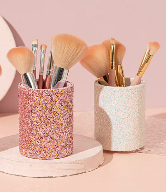 Simply Dazzled Storage and Brush Set in Pink