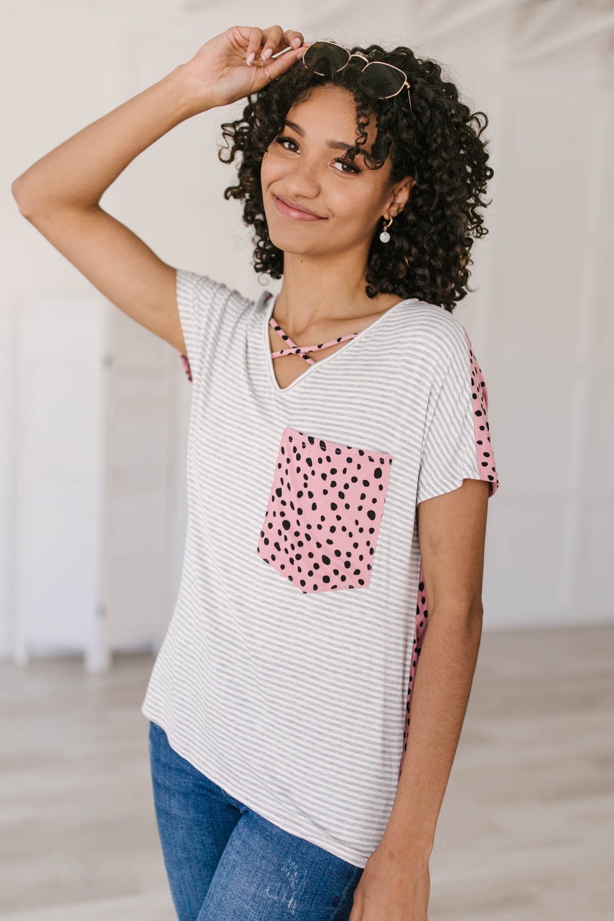 Spotty Connection Top