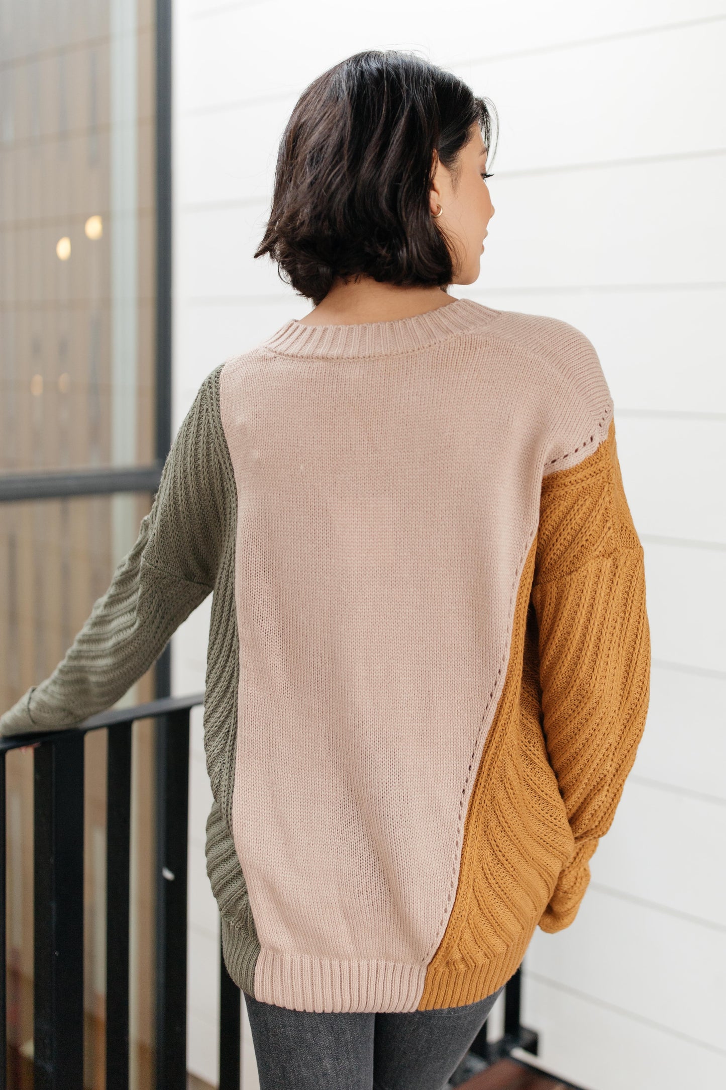 A Sweater With Colors in Taupe