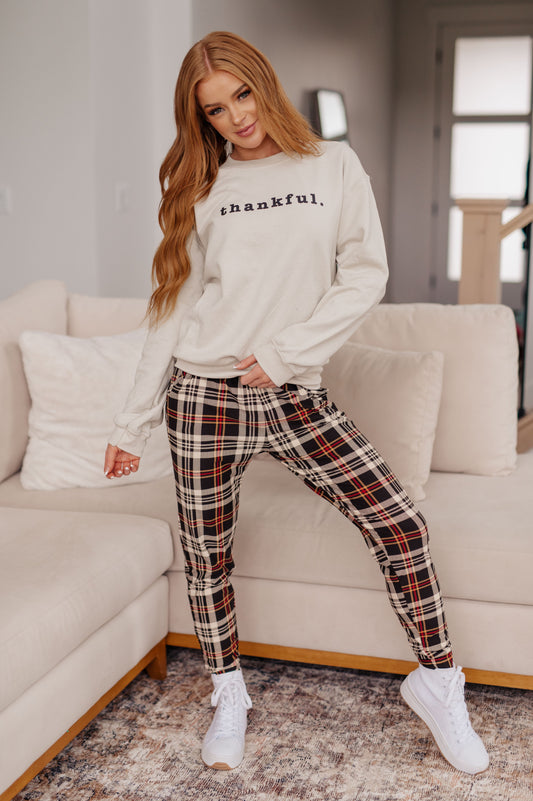 Your New Favorite Joggers in Autumn Plaid