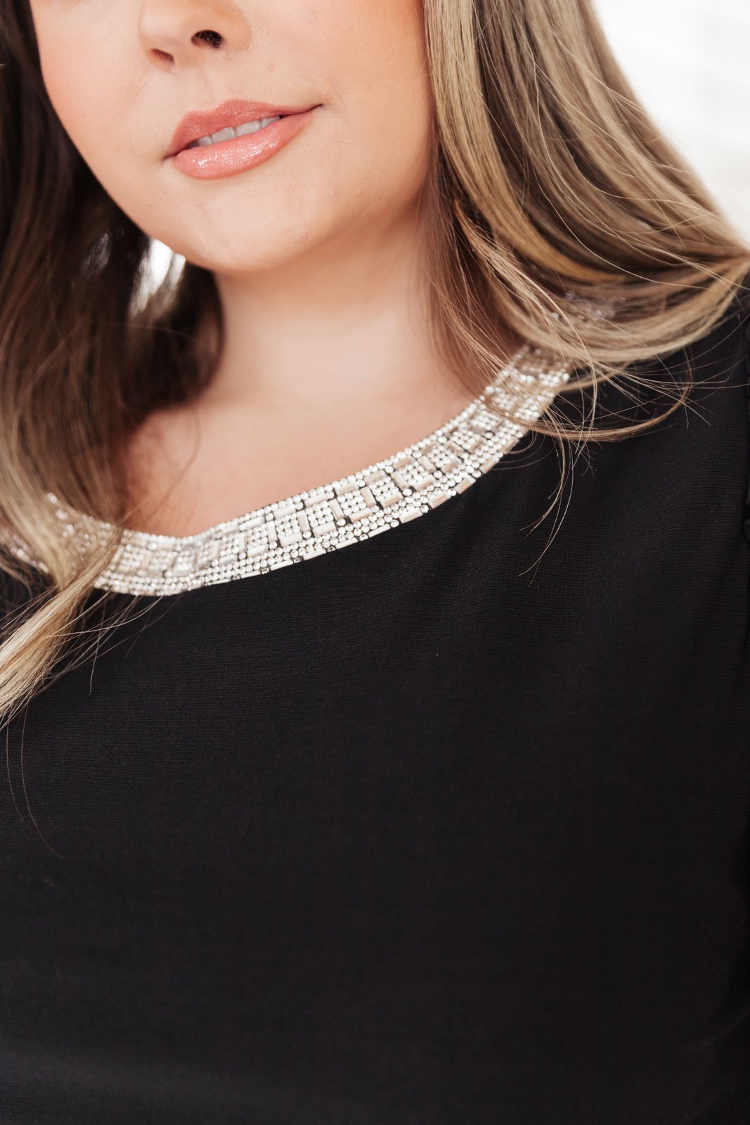 The Bling You Need Top in Black